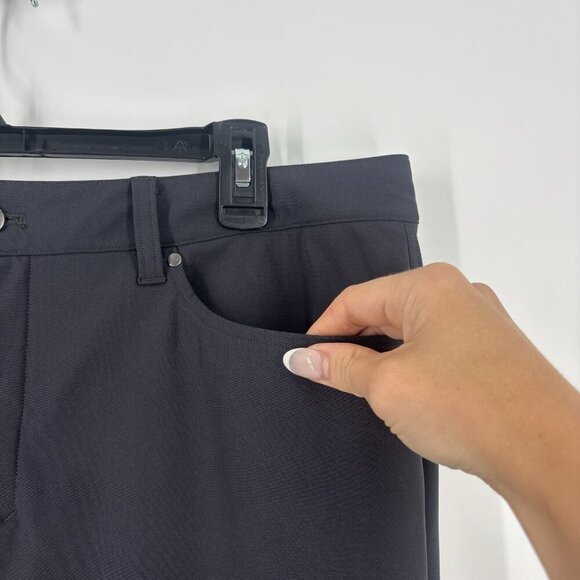 Lululemon ABC Pants Mens Size 36 Athletic Dark Gray Chino Golf 5 Pocket - Picture 8 of 12